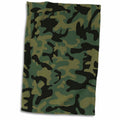 3dRose Dark Green camo Print - Hunting Hunter or Army Soldier Uniform Style... - Towels (twl-157596)