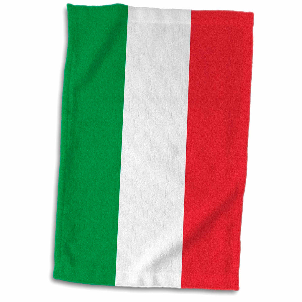 3dRose Flag of Italy square. Italian green white red vertical stripes... - Towels (twl-158341)