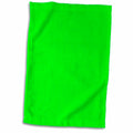 3dRose Neon Green - Bright Vibrant Electric Green - Plain Simple one Single... - Towels (twl-159860)