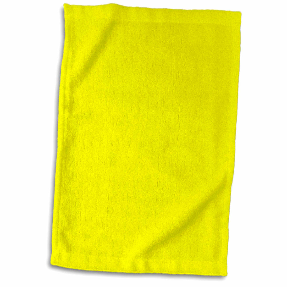 3dRose Bright Electric Yellow - Lemon - Vibrant neon Light Sunny Yellow -... - Towels (twl-159884)