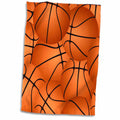 3dRose Basketball Pattern - Orange Brown Basket Balls - Sport Sports Sporty... - Towels (twl-161325)
