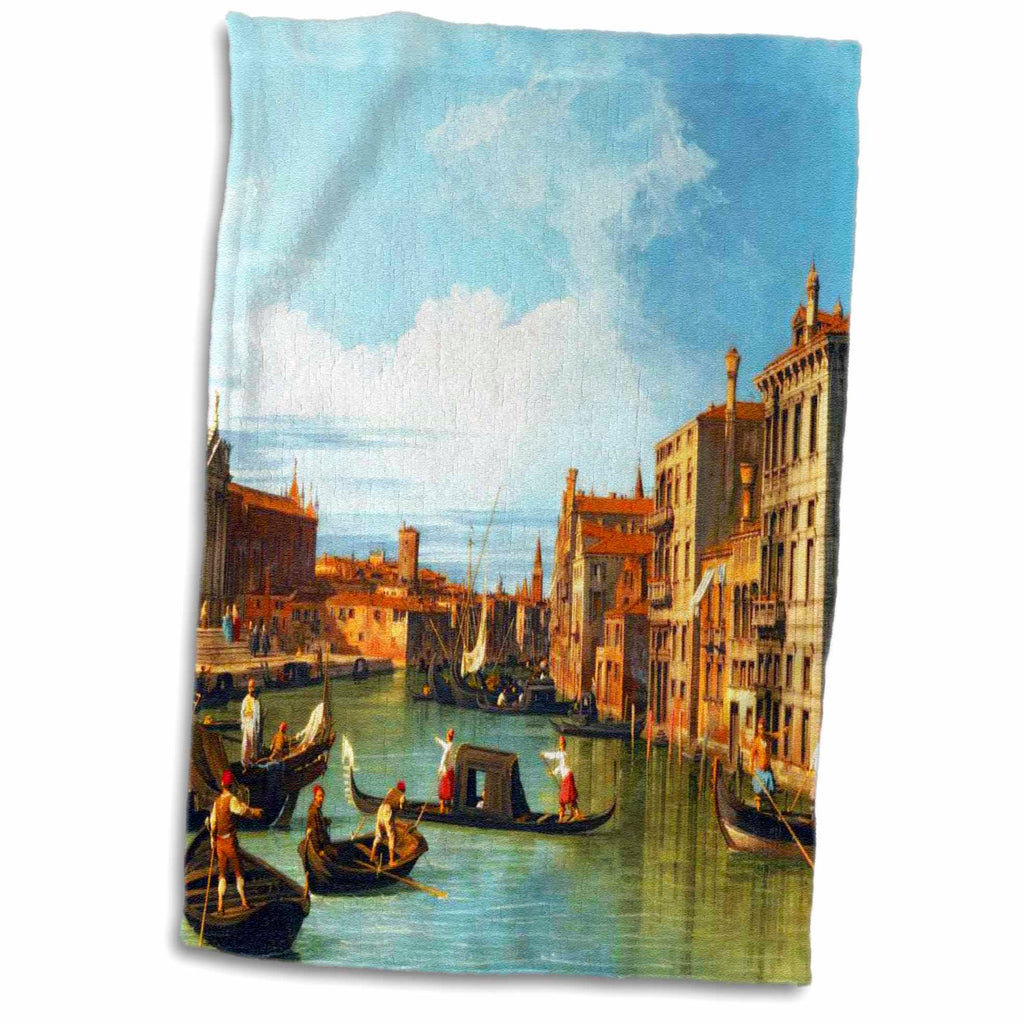 3dRose The Grand Canal and The Church of The Salute by Canaletto 1730 -... - Towels (twl-162555)