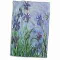 3dRose PS Vintage - Irises Vintage Monet Floral - Towels (twl-164636)