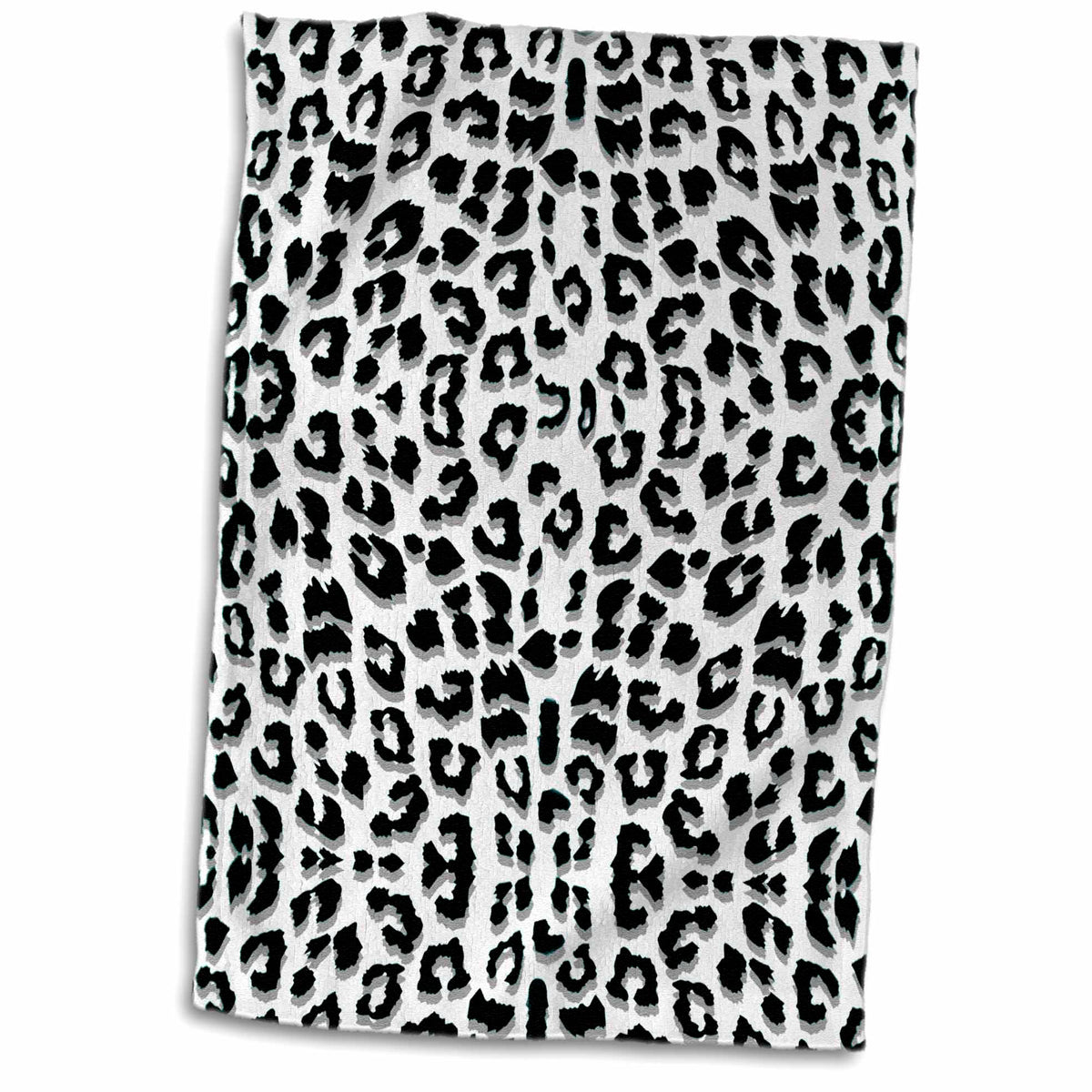 3dRose Janna Salak Designs Prints and Patterns - Snow Leopard Animal Print - Towels (twl-165799)
