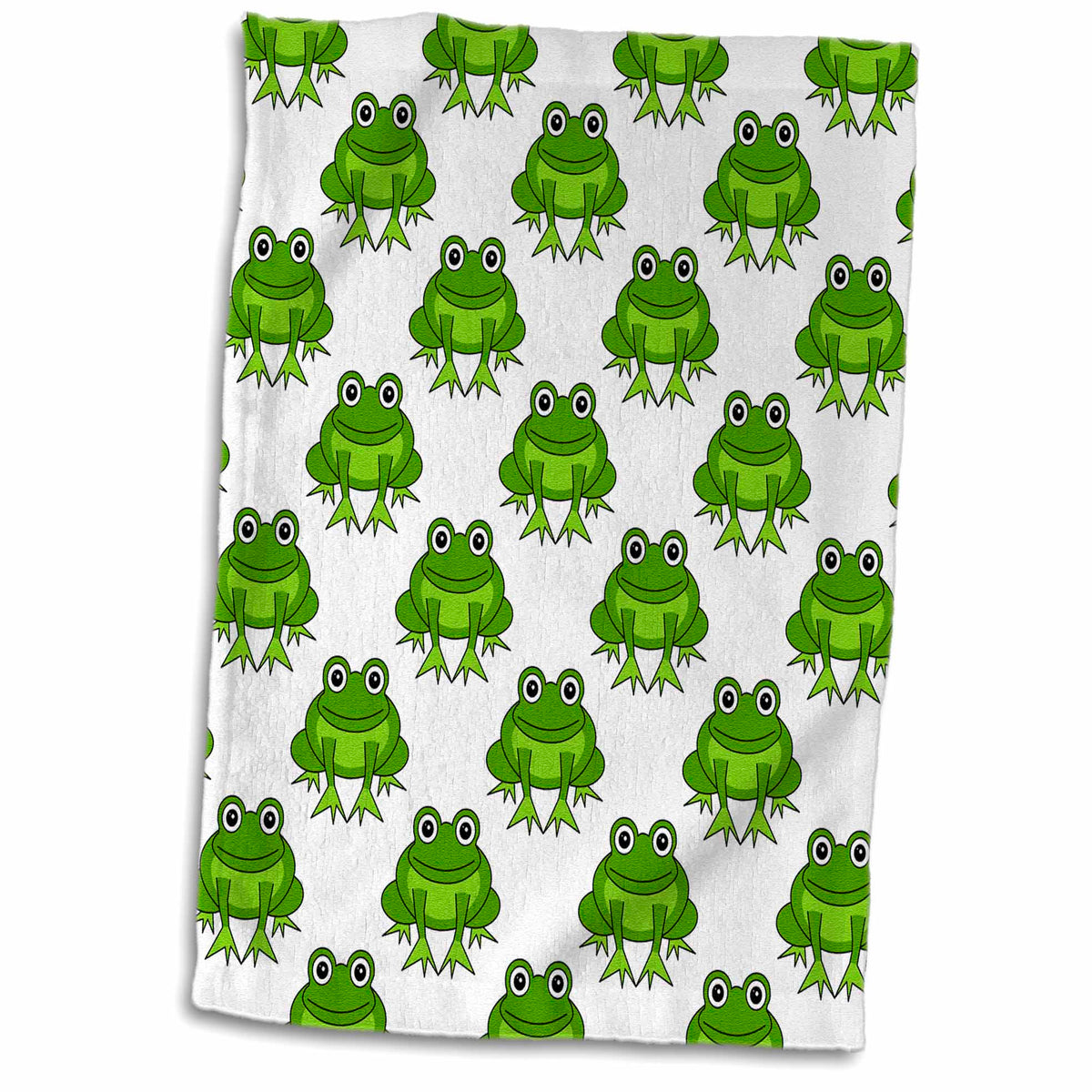 3dRose Cute Green Frog Pattern