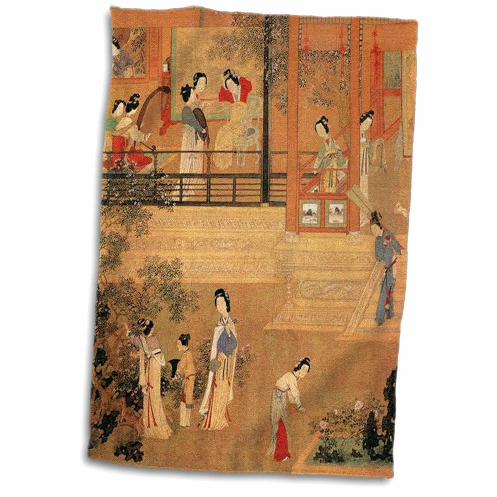 3dRose Print of Chinese Ladies in Palace in Ming Dynasty - Towels (twl-212617)