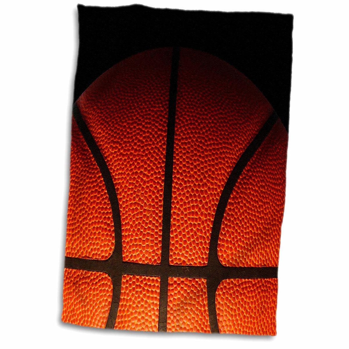 3dRose Russ Billington Designs - Cool Basketball Texture in Partial Shadow - Towels (twl-219113)