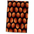 3dRose Wallpaper Pattern Made Entirely from Basketballs - Towels (twl-220896)