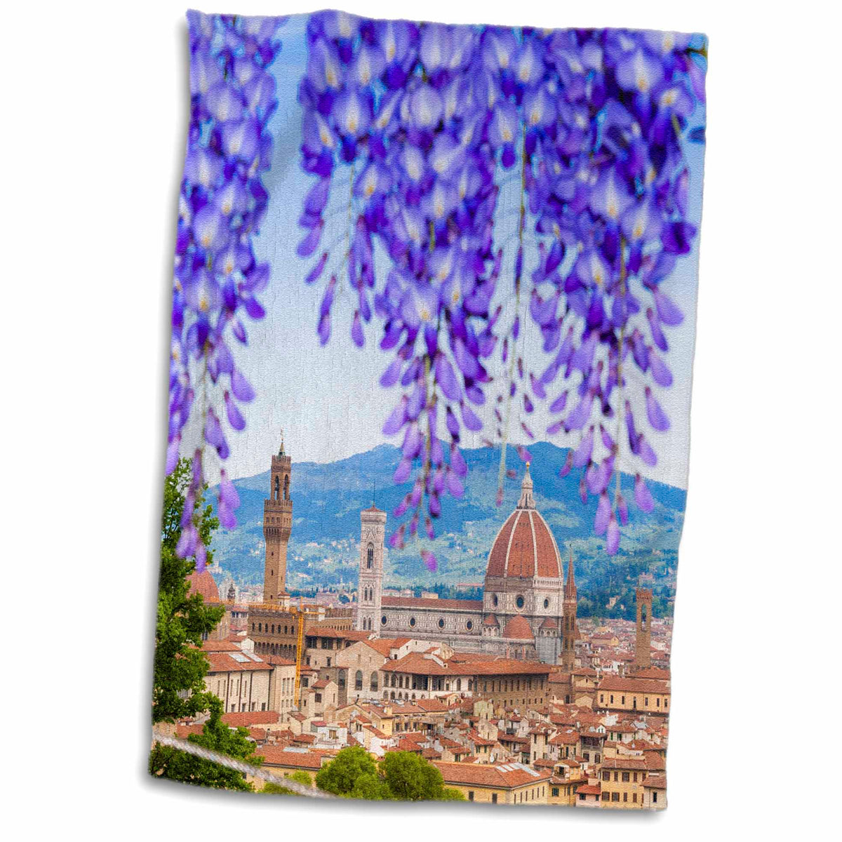 3dRose City Center of Florence, Firenze, UNESCO, Tuscany, Italy - Towels (twl-227635)