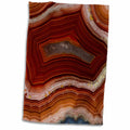 3dRose Danita Delimont - Abstract - Banded Agate, Rust Colored - Towels (twl-231721)