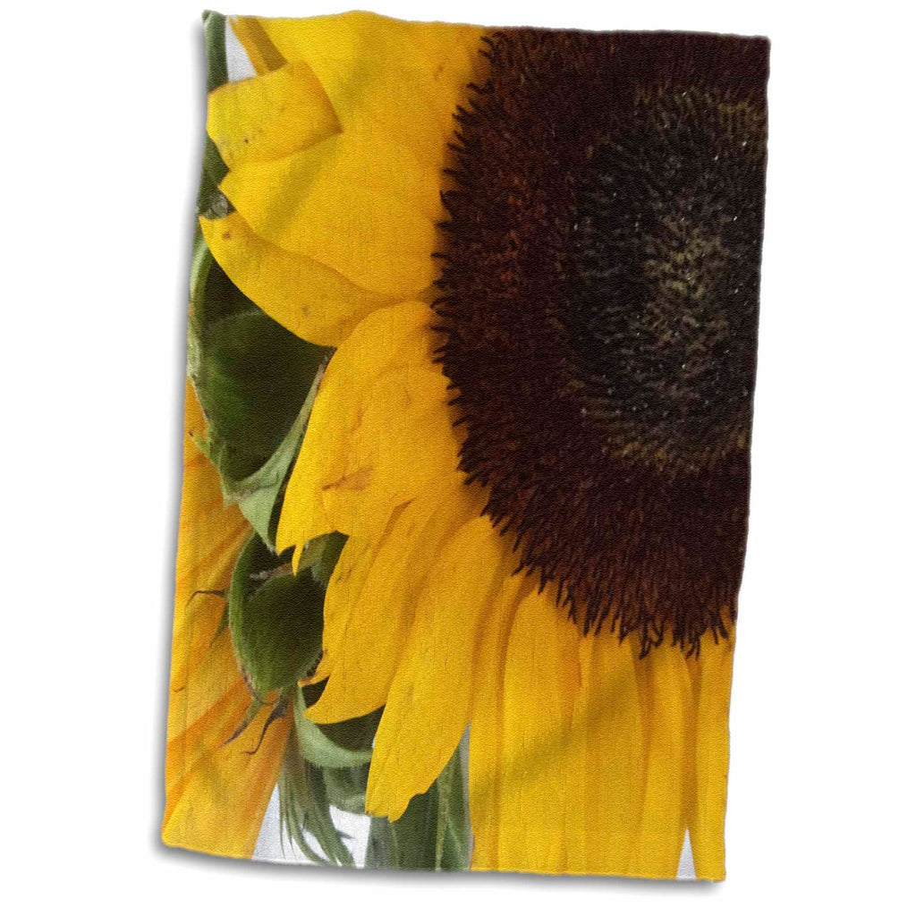 3dRose Lenas Photos - Nature - Bright and Beautiful Sunflower - Towels (twl-235617)