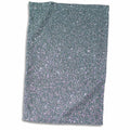 3dRose Sven Herkenrath Glitter - Silver Glamour Glitter Style - Towels (twl-236472)