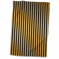 3dRose Anne Marie Baugh - Glam - Glam Gold and Black Stripes - Towels (twl-239967)