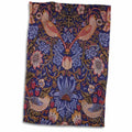 3dRose Image of William Morris Strawberry Thief with Birds - Towels (twl-243618)