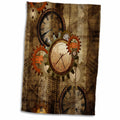 3dRose Steampunk in Noble Design, Clocks and Gears - Towels (twl-251909)