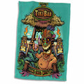3dRose Tiki guy hanging out at a Tiki bar - Towels (twl-252467)