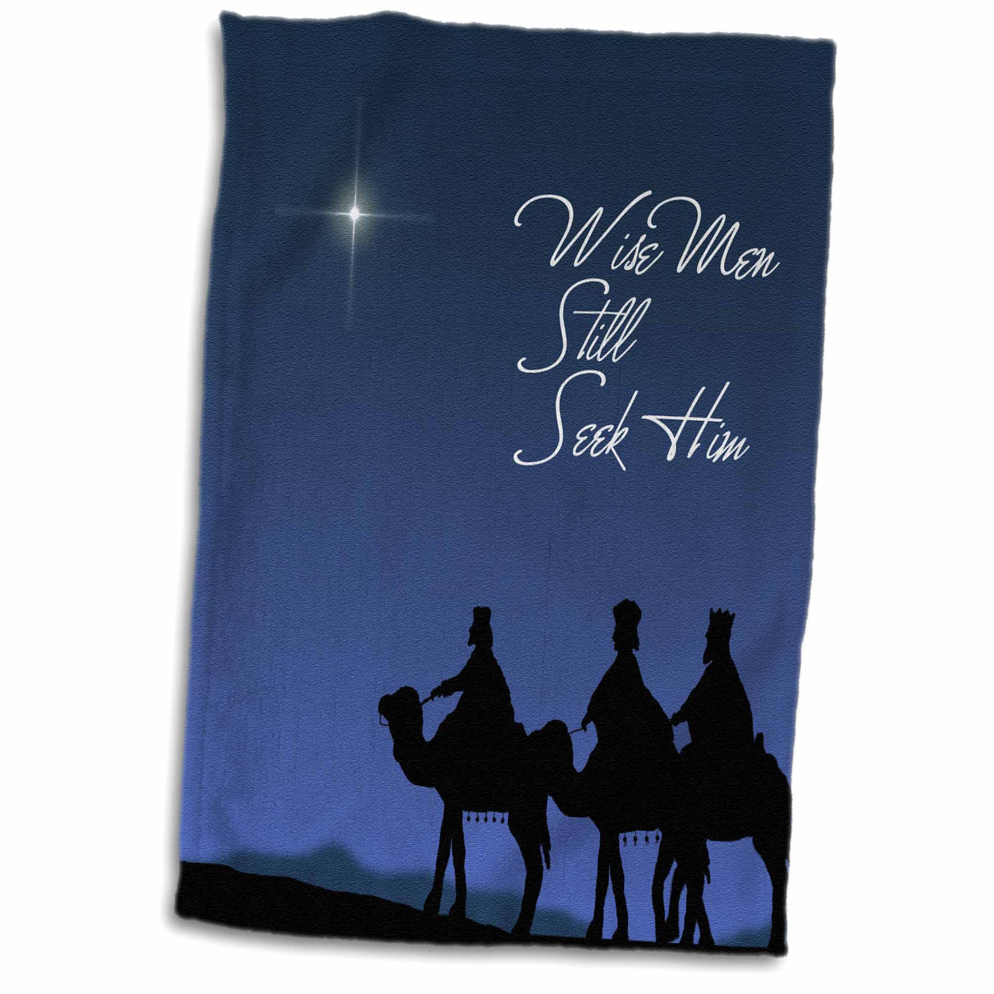 3dRose Wise men still seek Him Magi following the Christmas star - Towels (twl-30754)