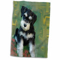 3dRose Dogs Schnauzer - Miniature Schnauzer - Towels (twl-4158)
