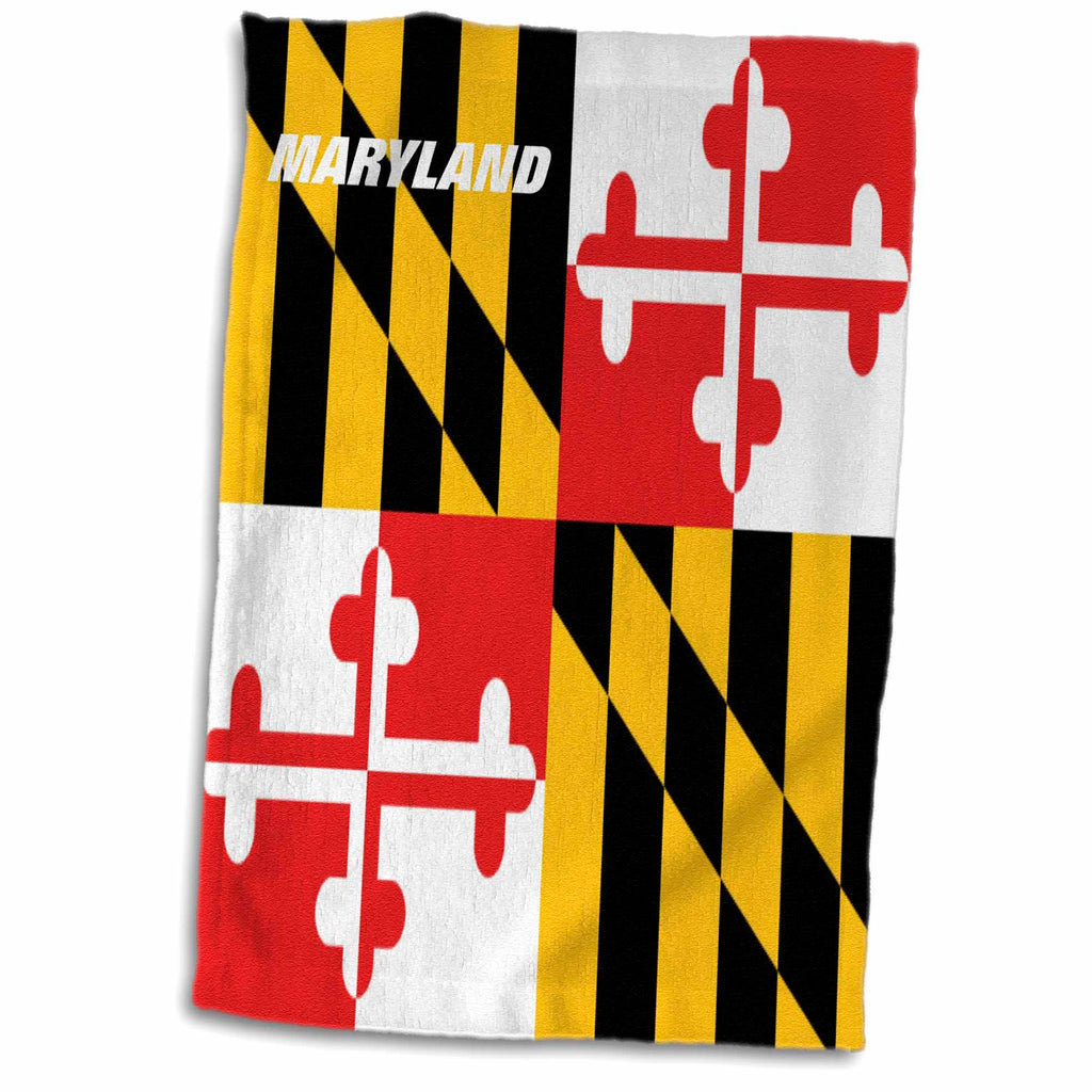 3dRose Florene State Flags - State Flag Of Maryland - Towels (twl-45066)