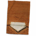 3dRose Florene Sports - Home Plate in Baseball - Towels (twl-50211)