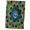 3dRose Natural Peacock Feather Patterns, AS10 DFR0096 - David R. Frazier - Towels (twl-73909)