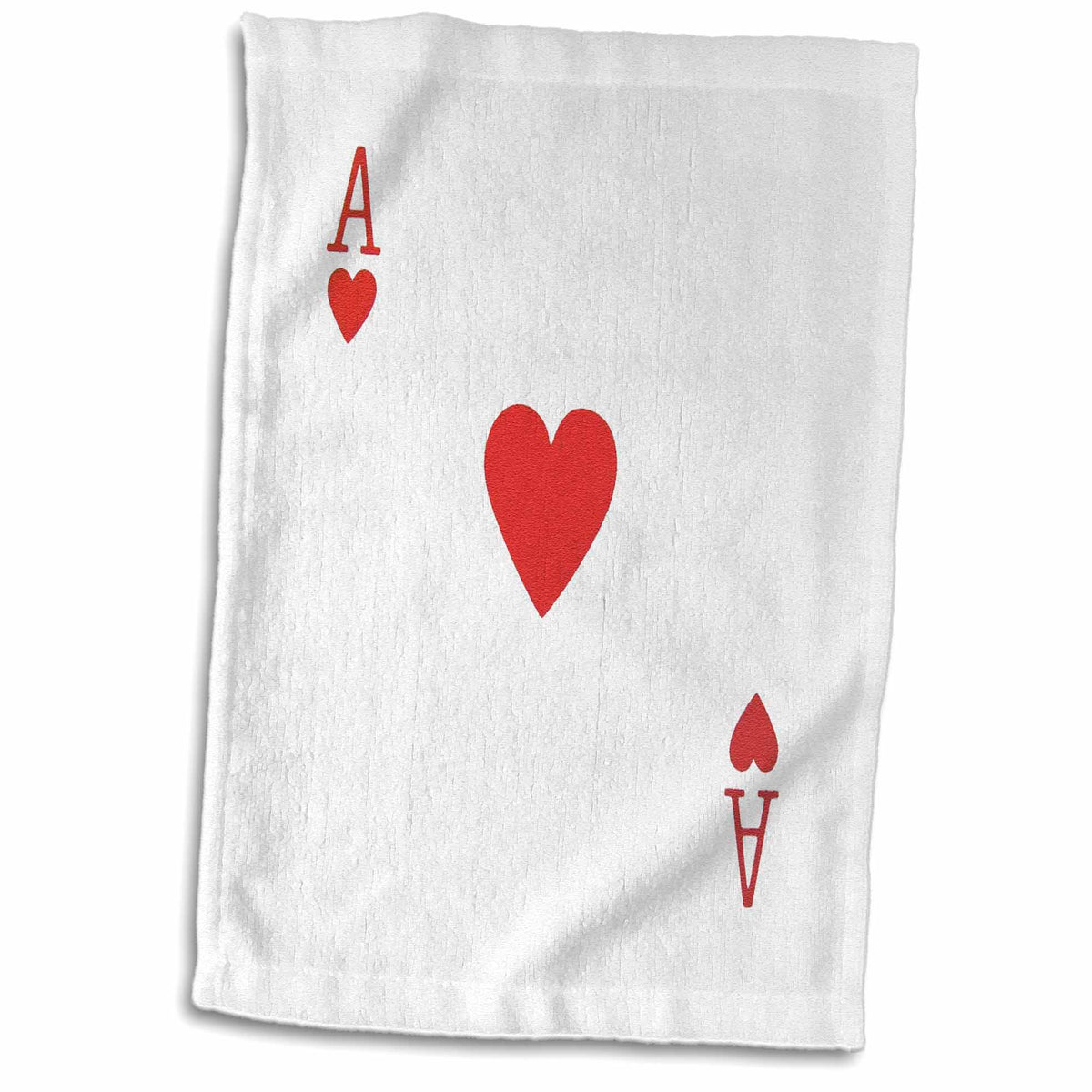 3dRose Ace of Hearts Playing Card - Red Heart Suit - Gifts for Cards Game... - Towels (twl-76551)