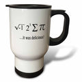 3dRose EvaDane - Funny Quotes - I ate sum pi it was delicious - Travel Mugs (tm_128179)