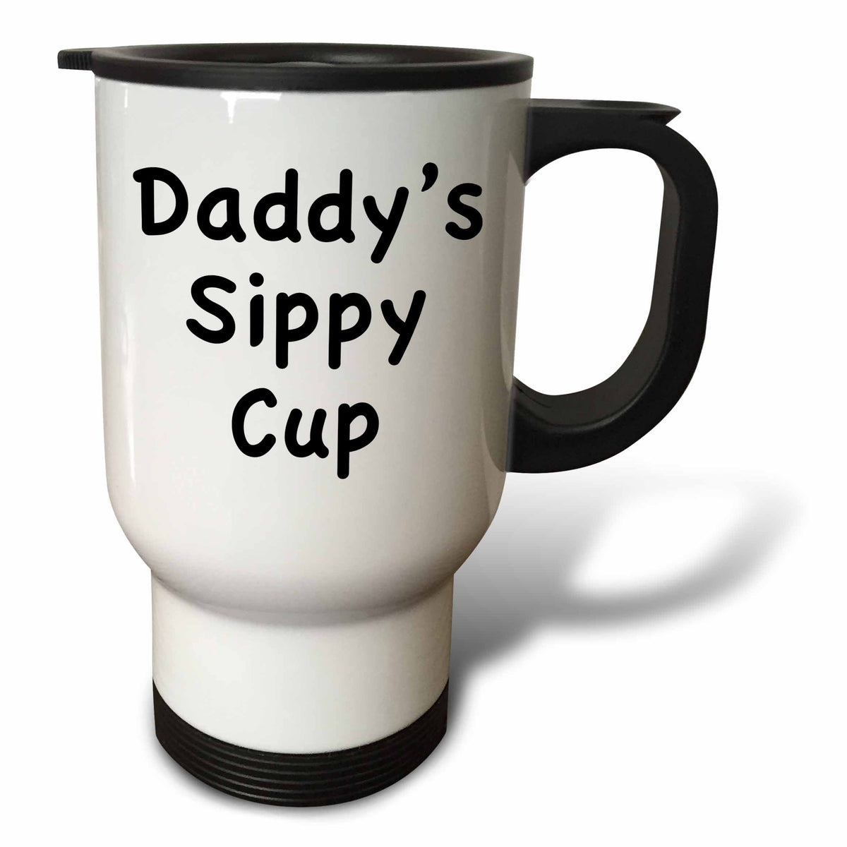 3dRose EvaDane - Funny Quotes - Daddy’s sippy cup - Travel Mugs (tm_149871)