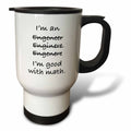 3dRose EvaDane - Funny Quotes - Im an engeneer enginere engenere Im good with math - Travel Mugs (tm_171882)