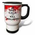 3dRose BrooklynMeme Keep Calm - Keep calm and kill walkers - Travel Mugs (tm_178690)