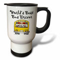 3dRose EvaDane - Funny Quotes - Worlds Best Bus Driver. - Travel Mugs (tm_193351)