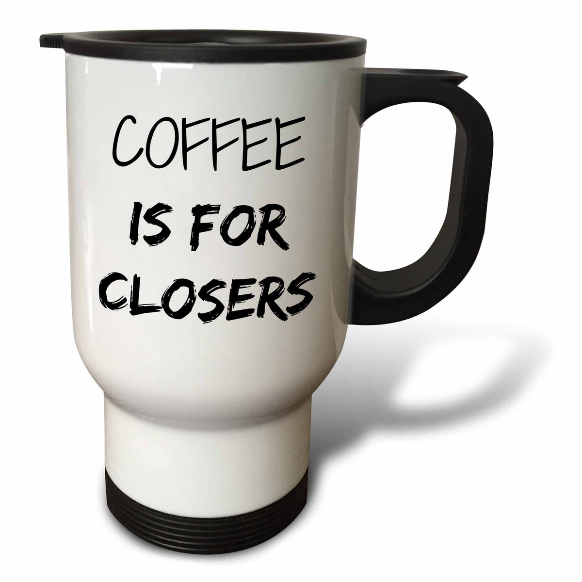 3dRose Xander funny quotes - Coffee is for closers - Travel Mugs (tm_218481)