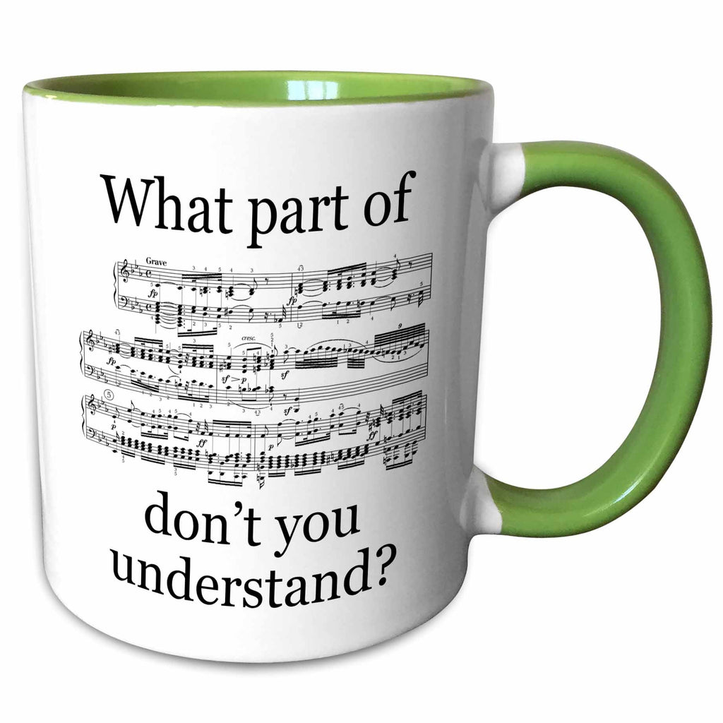 3dRose EvaDane - Funny Quotes - The Musician’s Music - Mugs (mug_112161)