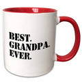 3dRose Best Grandpa Ever - Gifts for Grandfathers - Granddad nicknames - black... - Mugs (mug_151517)