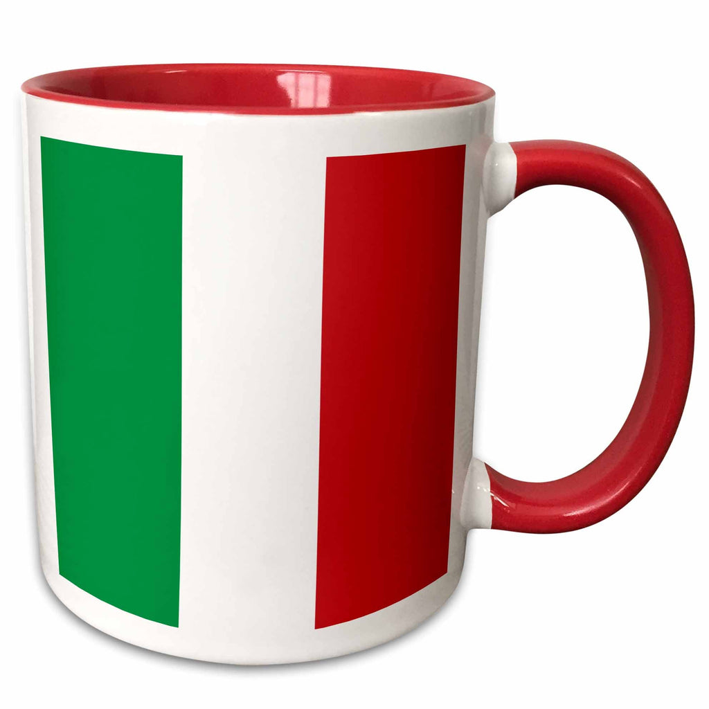 3dRose Flag of Italy square. Italian green white red vertical stripes European... - Mugs (mug_158341)