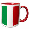 3dRose Flag of Italy square. Italian green white red vertical stripes European... - Mugs (mug_158341)