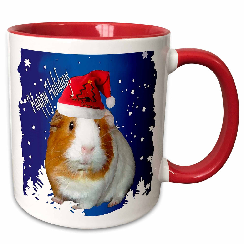 3dRose Holidays - Guinea Pig Christmas - Mugs (mug_4583)