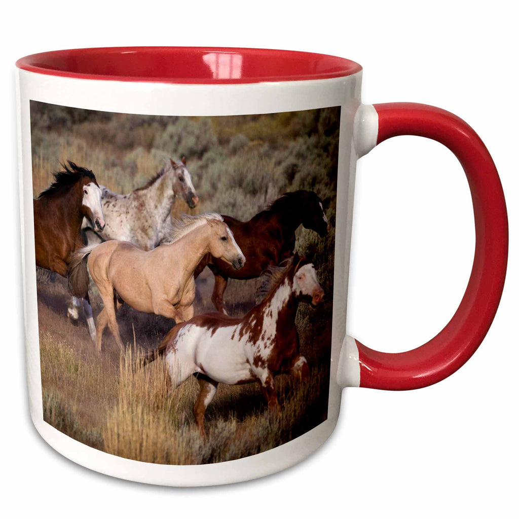 3dRose USA, Oregon, Seneca, Ponderosa Ranch. Horses - US38 BJA0382 - Jaynes... - Mugs (mug_93557)