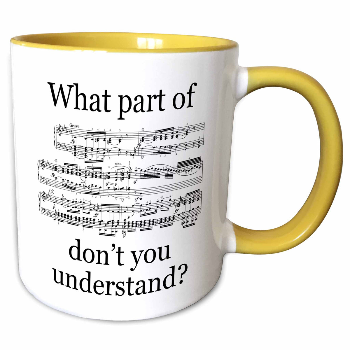 3dRose EvaDane - Funny Quotes - The Musician’s Music - Mugs (mug_112161)