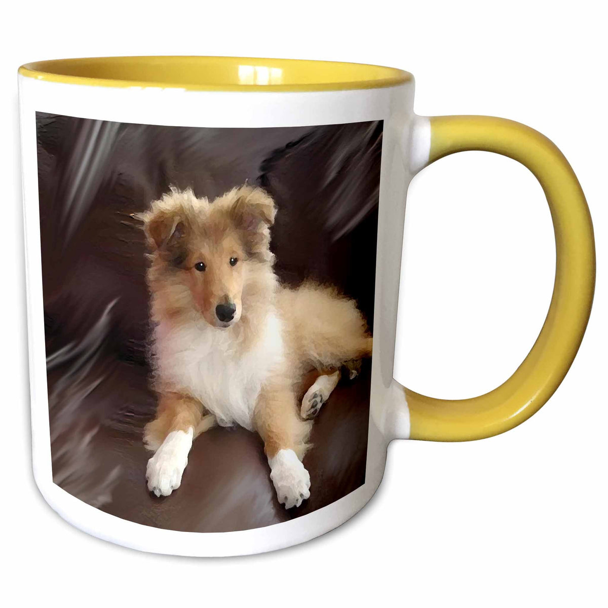 3dRose Dogs Rough Collie - Rough Collie Puppy - Mugs (mug_4546)