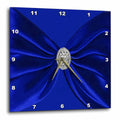 3dRose Beverly Turner Wedding Attendant and Bridal Party - Royal Blue Velvet Look Sash with Round Diamond Jewel Look - Wall Clocks (DPP_244140)