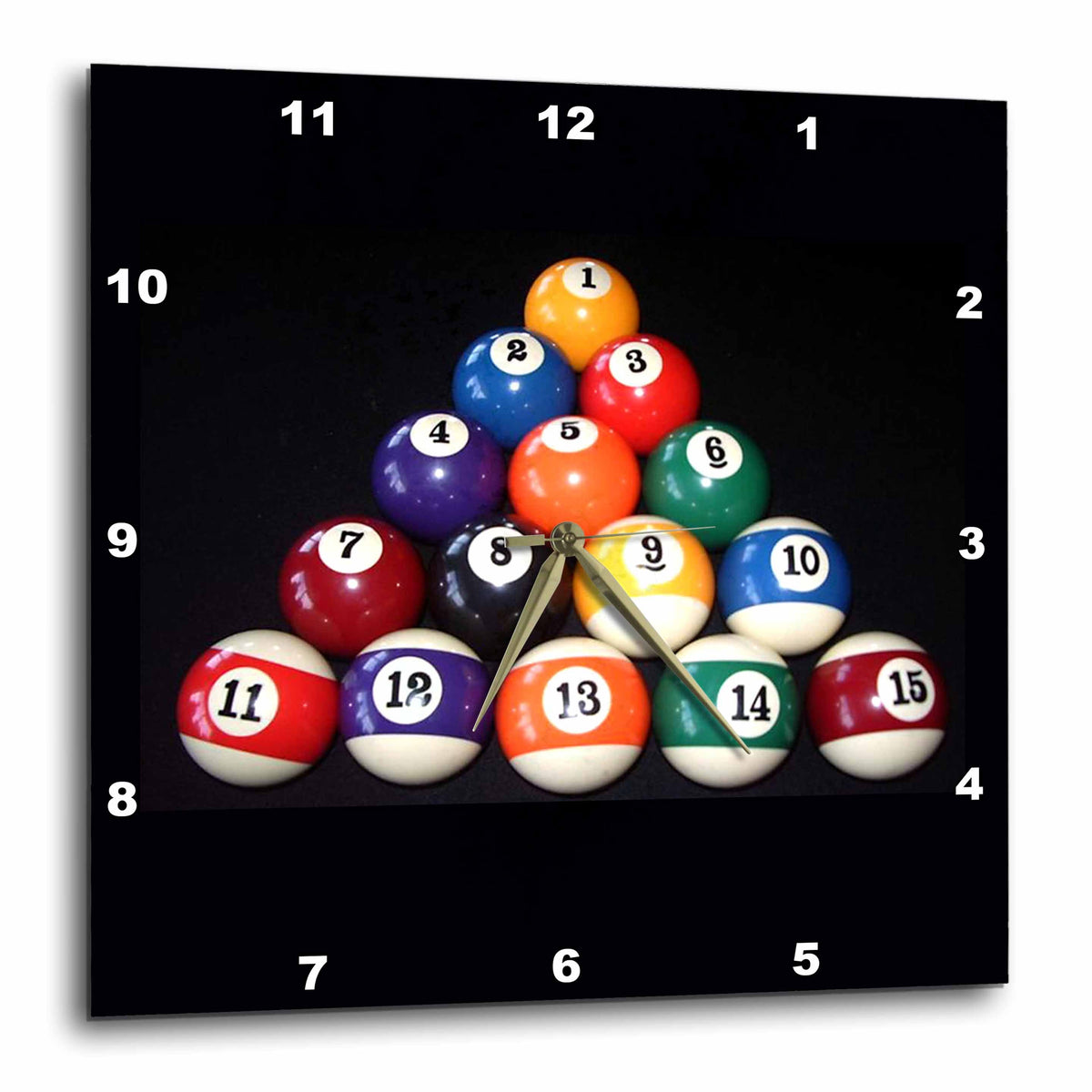Billiards Balls Pool Wall Clock – Stylish and Durable Game Room Décor