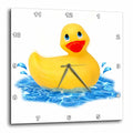 3dRose Rubber Duck - Rubber Duck - Wall Clocks (DPP_4366)