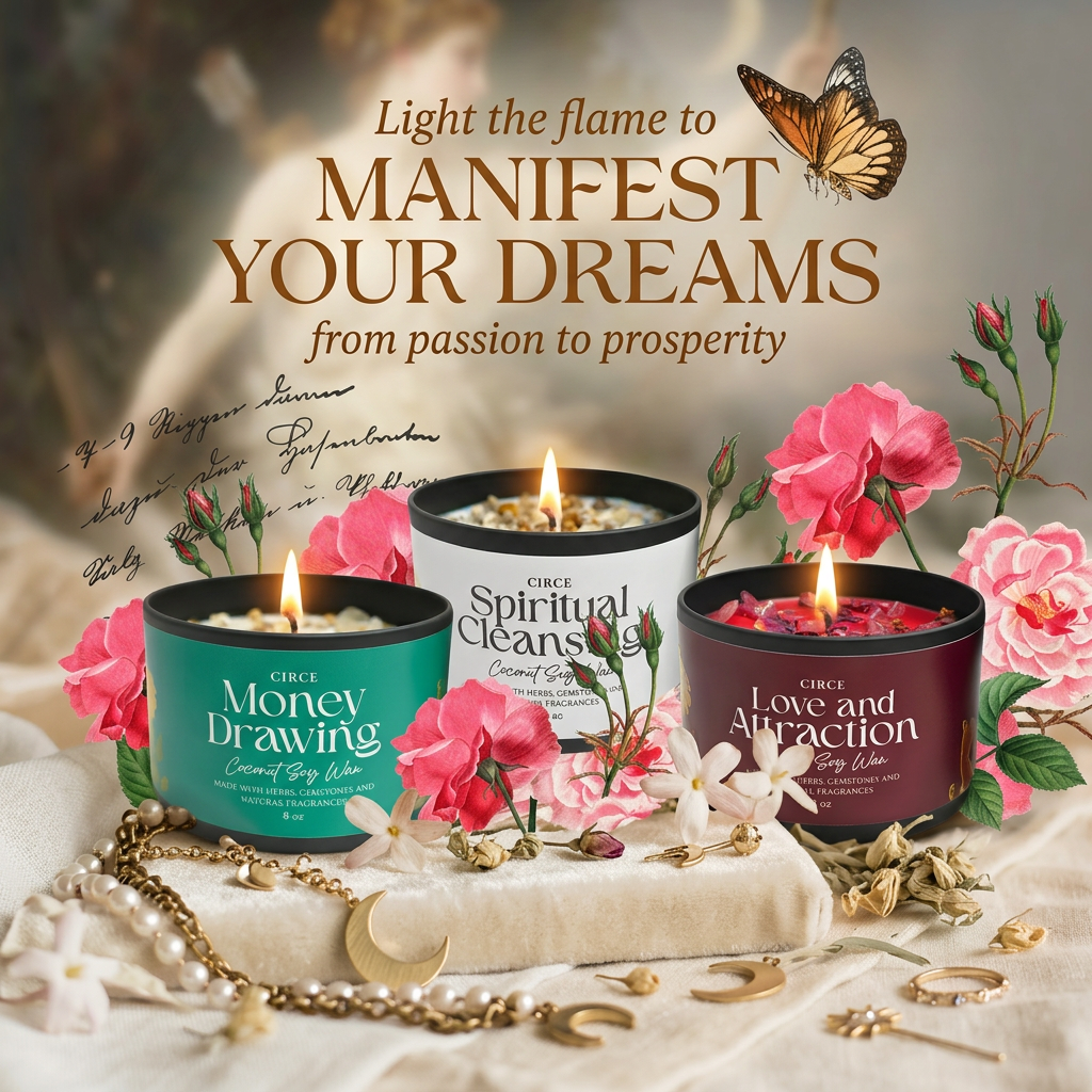 Good Fortune Spell Candle – Luck & Prosperity Manifestation Candle | 8 oz