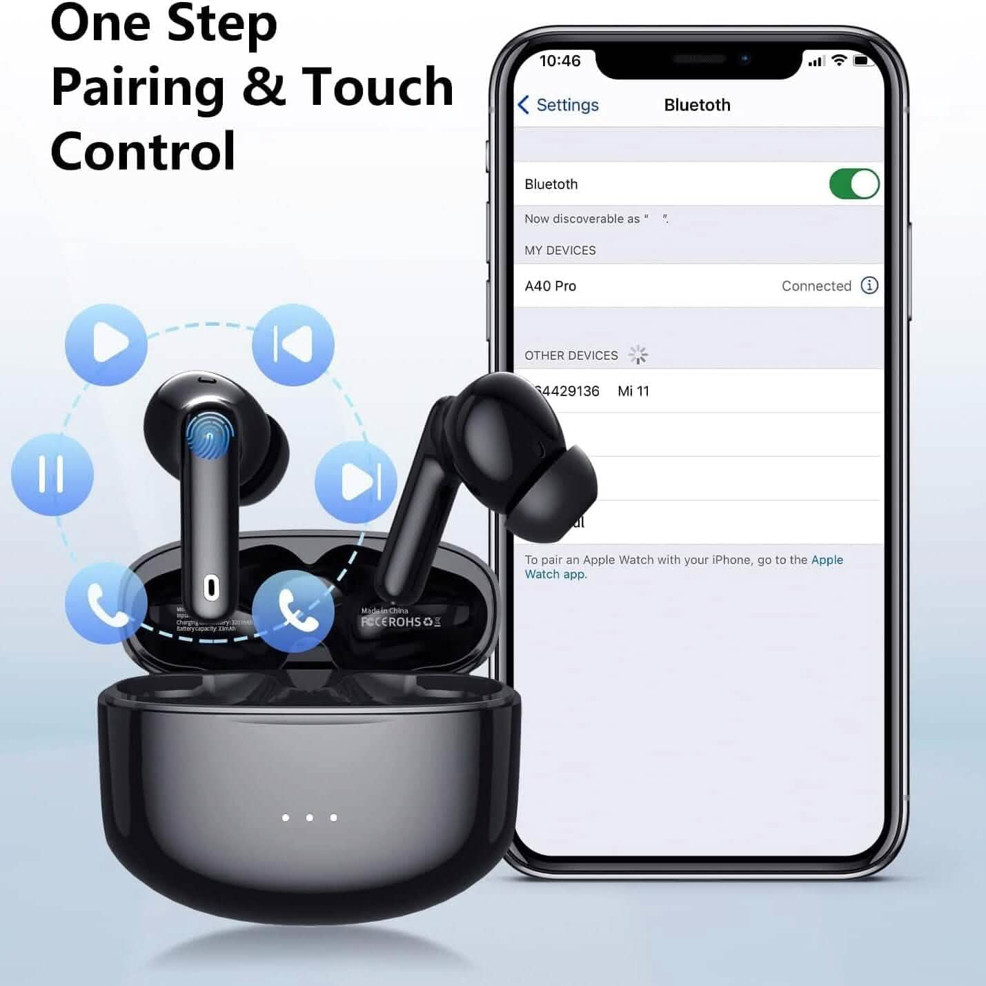A40 Pro True Wireless Earphones  (Refurbished)