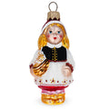 Red Riding Hood Glass Christmas Ornament