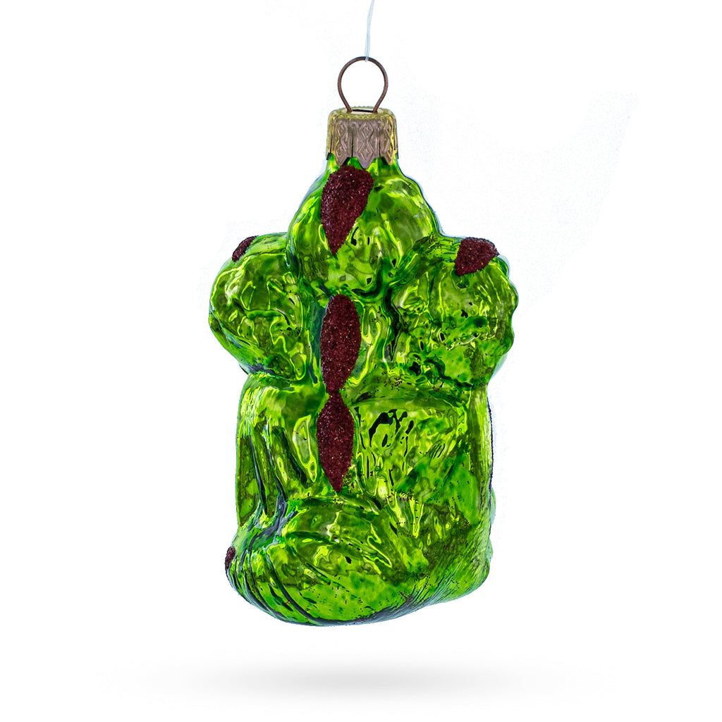 Mythical Multi Head Dragon Folk Tale Character Glass Christmas Ornament