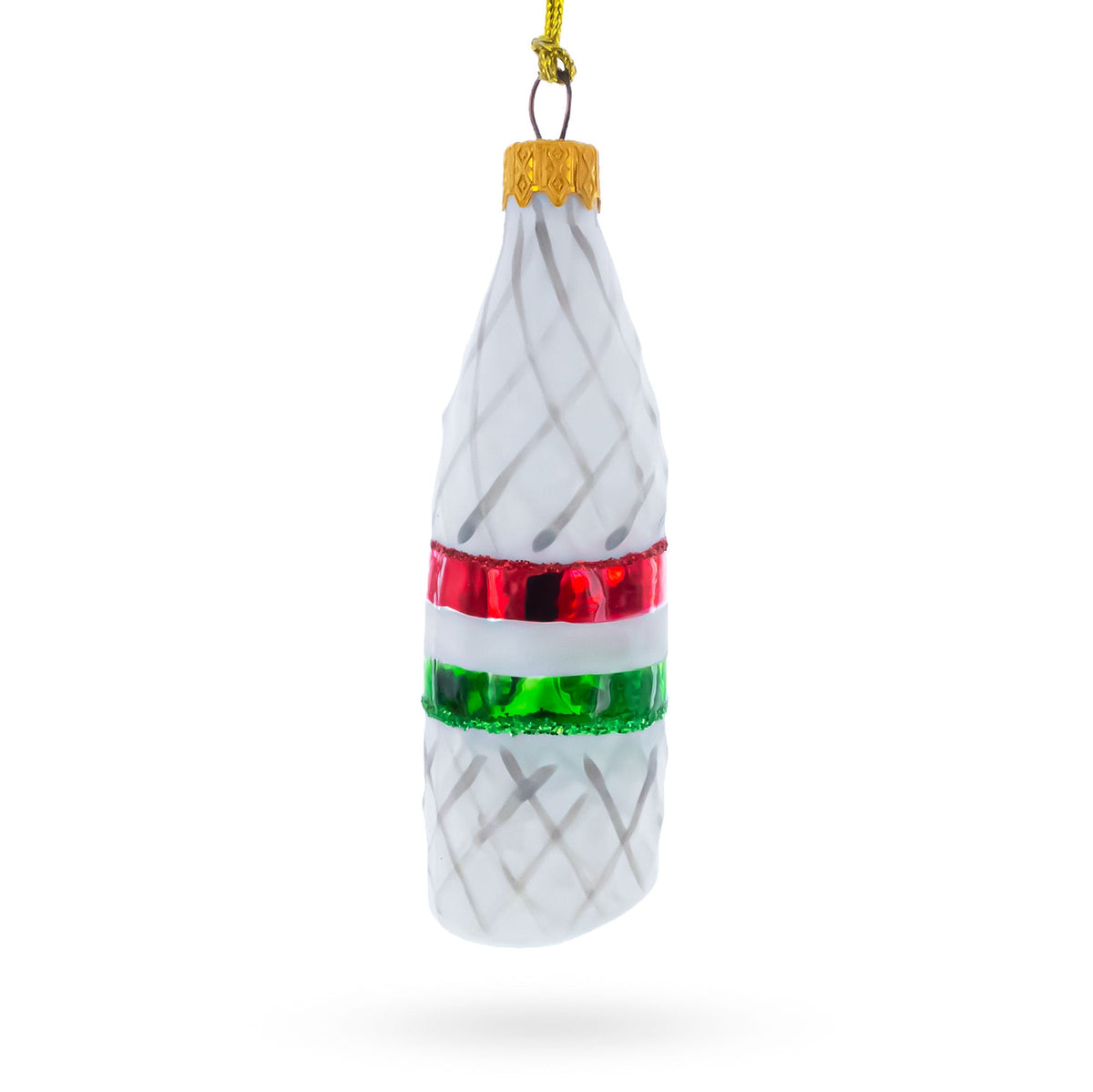 Deli Style Salami Sausage Glass Christmas Ornament