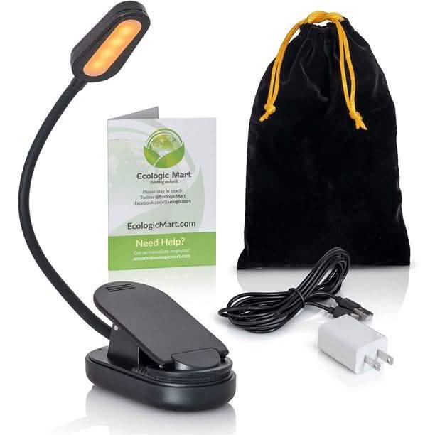 All in One Book Light Gift Set- 1600K Soft Strain-Free Reading Light