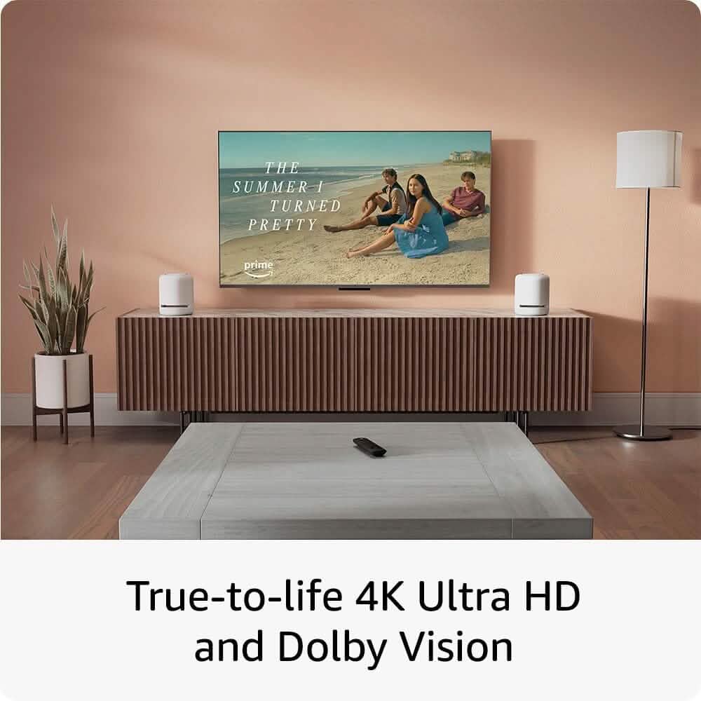 All-new Amazon Fire TV Stick 4K Streaming Device Support for Wi-Fi 6, Dolby Vision/Atmos, Free & Live TV  (Refurbished)